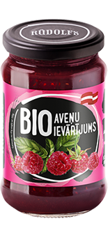Rudolfs | ORGANIC Raspberry jam, 400g