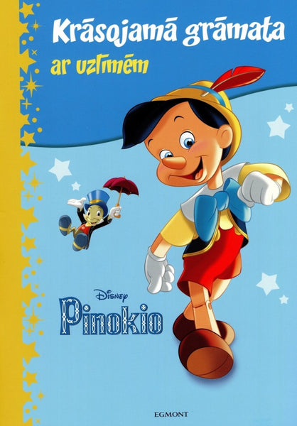 Krāsojamā grāmata ar uzlīmēm: Pinokio