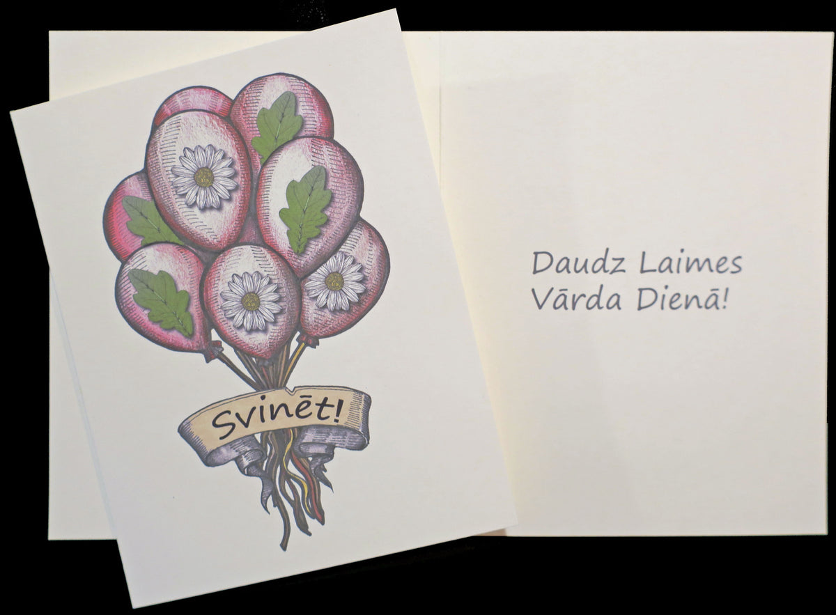 Latvian Names Day Card Lettsshop latvian-names-day-card-lettsshop