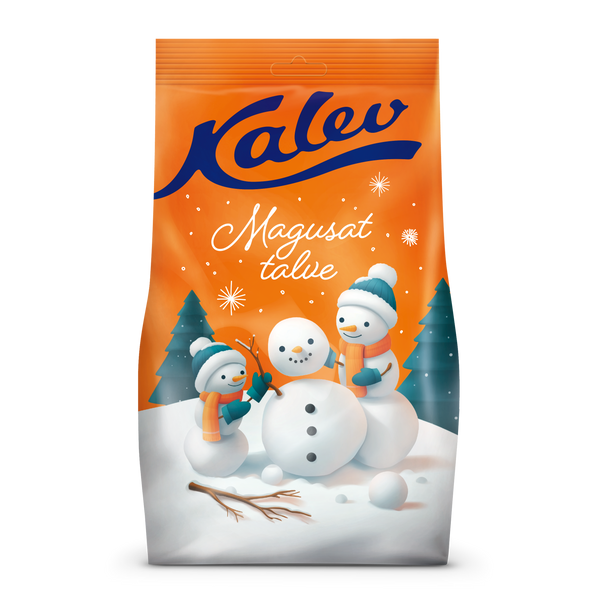 Kalev | Christmas | Kalev candy bag “Snowmen Build a Snowman” 650g