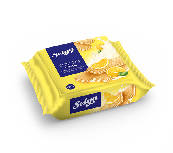 Laima | Wafers with lemon flavour 180g
