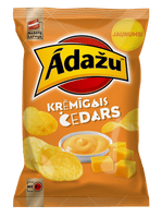 Ādažu čipsi | Potato chips with creamy cheddar flavour, 130g