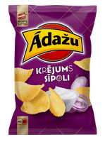 Ādažu čipsi | Potato chips with sourcream and onion flavour, 180g