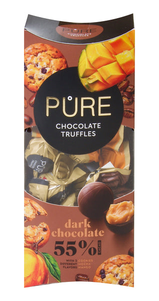 Pure | Dark chocolate truffles selection. 108g