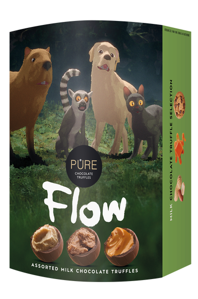 Pure | Milk chocolate truffles with fillings.''Flow'' 108g