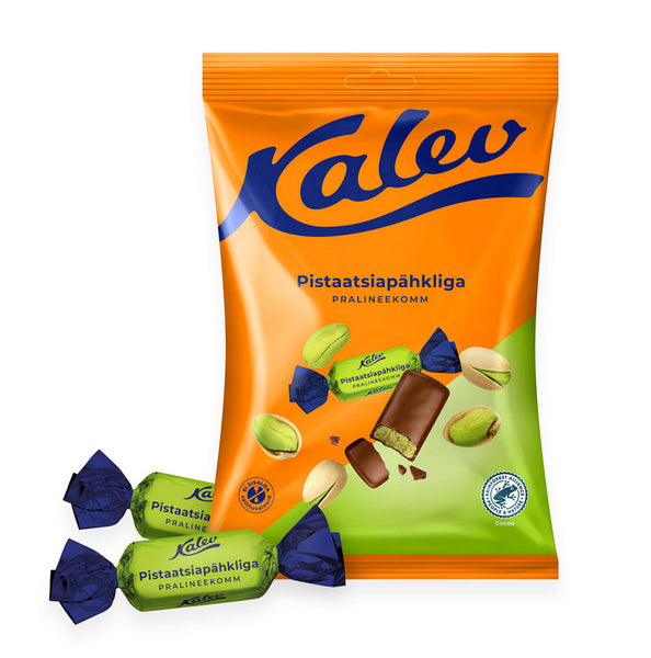 Kalev praline candy with pistachio nuts 175g