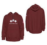 Hoodie (Latvija - Maroon)