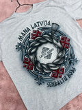 Latvju raksti T-shirt - Gray
