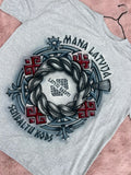 Latvju raksti T-shirt - Gray