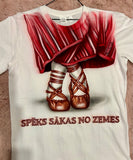 Speks sakas no zemes T-shirt - White
