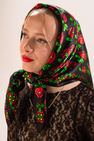 Karels Silk Scarf - KURZEMES ROŽU LAKATS