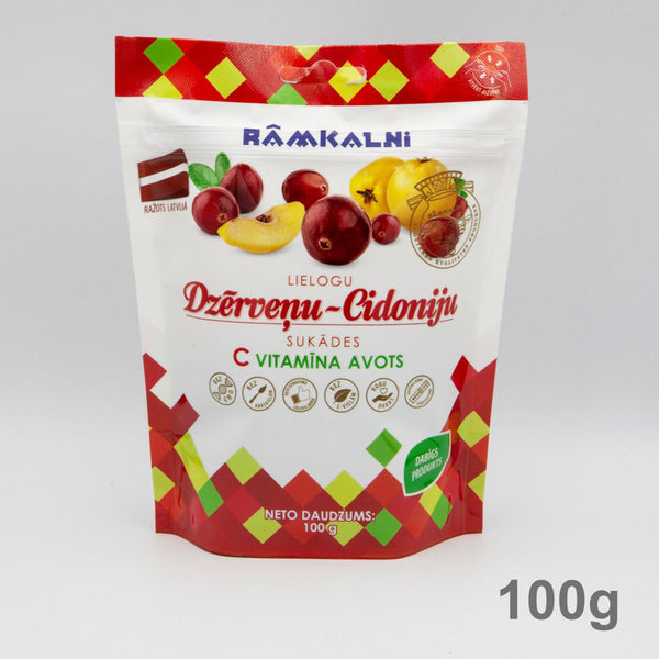 Rāmkalni | Dzērveņu un cidoniju sukādes 100g