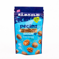 Rāmkalni | Pekanrieksti AMBER šokolādē ar sāli | Pecans in amber chocolate with salt 80g