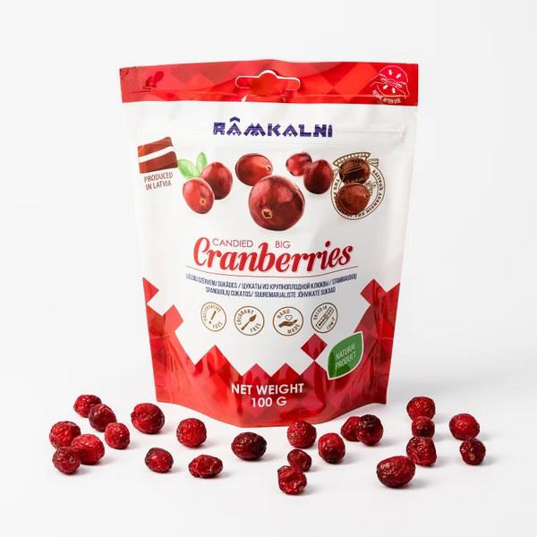 Rāmkalni | Dzērveņu sukādes | Candied Cranberries 100g