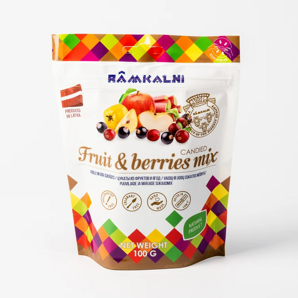 Rāmkalni | Asorti sukādes | Candied Fruit and berries mix 100g