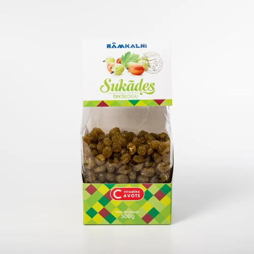 Rāmkalni | Ērkšķogu sukādes | Candied Gooseberries 500g