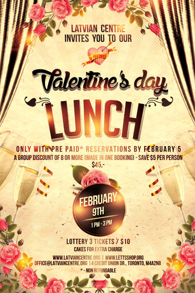 Sirsniņu dienas azaids | Valentine's day Lunch | Feb 9, 2025