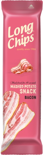 LONG POTATO CHIPS Bacon flavoured | 75g