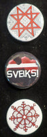 Latvian Buttons - pack of three (Set 1)