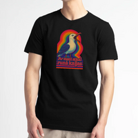 Ar mani atkal runā kaijas T-shirt - Black