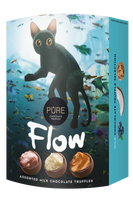 Pure | Milk chocolate truffles with fillings.''Flow - Cat'' 108g