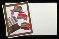 Latvian Hats Card