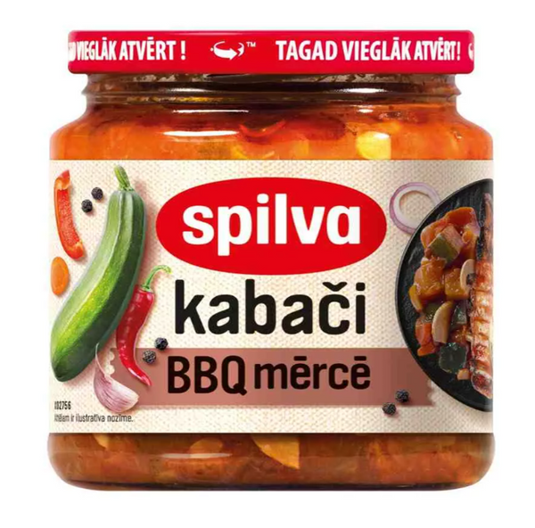 Spilva | Zucchini in BBQ sauce, 530ml