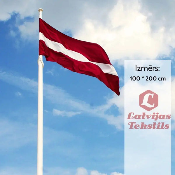Latvijas karogs mastam | 100 * 200 cm | Specializēts audums