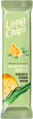 LONG POTATO CHIPS Cheese and spring onion flavoured | 75g