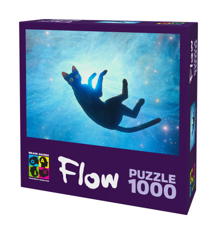 Puzzle 1000 FLOW: Cat floating in the air