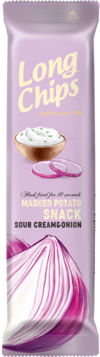 LONG POTATO CHIPS Sour Cream & Onion flavoured | 75g