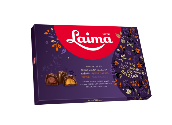 Laima | Chocolates with Riga Black balsam cream, Balsam liquer cream, Balsam currant cream 420g