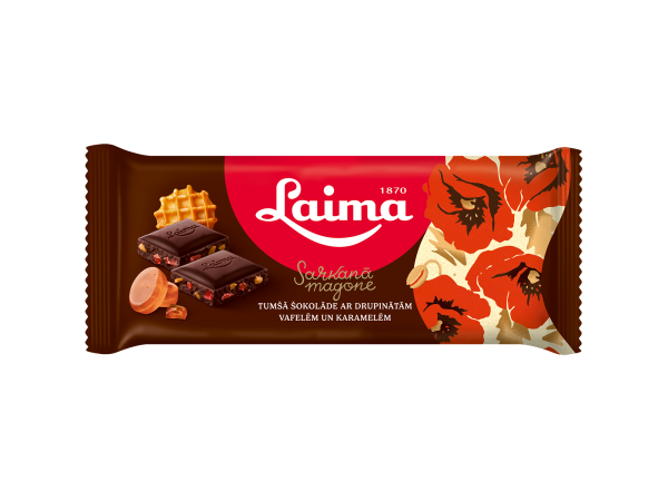 Laima | Dark chocolate "Sarkanā magone" - 90g