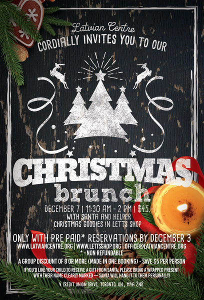 Zelta Svētdienas azaids | Christmas Brunch | Dec 7, 2025