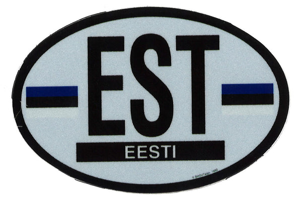 Estonia Oval Decal