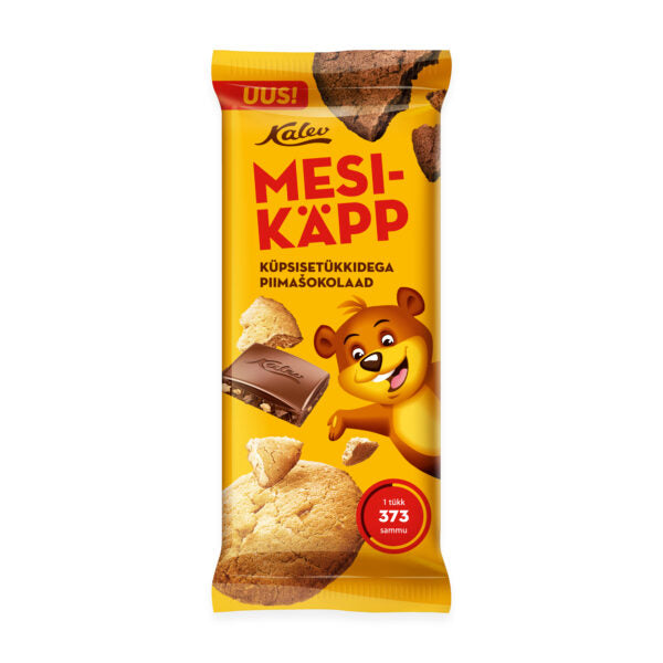 Kalev Mesikäpp milk chocolate with cookies 100g