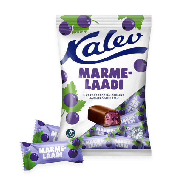 Kalev blackcurrant flavoured jelly candy 175g