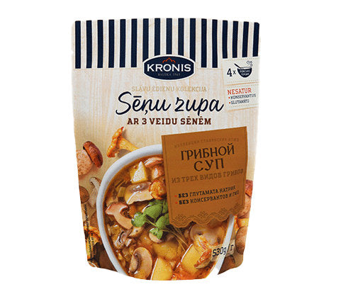 Kronis | Zupa "Sēņu zupa ar 3 veidu sēnēm" | Mushroom soup with 3 types of mushrooms