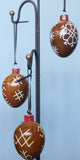 Painted egg shaped glass ornament - PICK UP ONLY