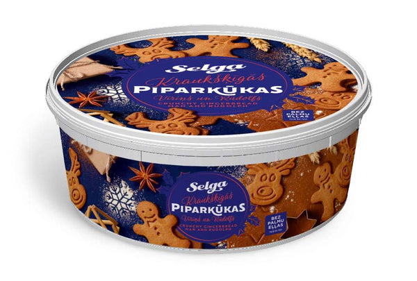 Laima | Crunchy gingerbread 500g "Man and Rudolph"