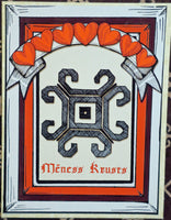 Latvian Moon Symbol (Meness krusts) Valentine or Romantic Card