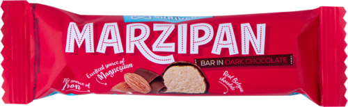 Skriveri | Marzipan bar in dark chocolate, bar 40g