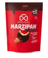 Skriveri | Marzipan in dark chocolate, 150g